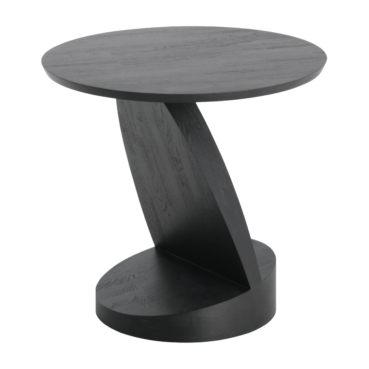 Table d'appoint noire en teck Oblic - Ethnicraft Accessories - The Cool Republic