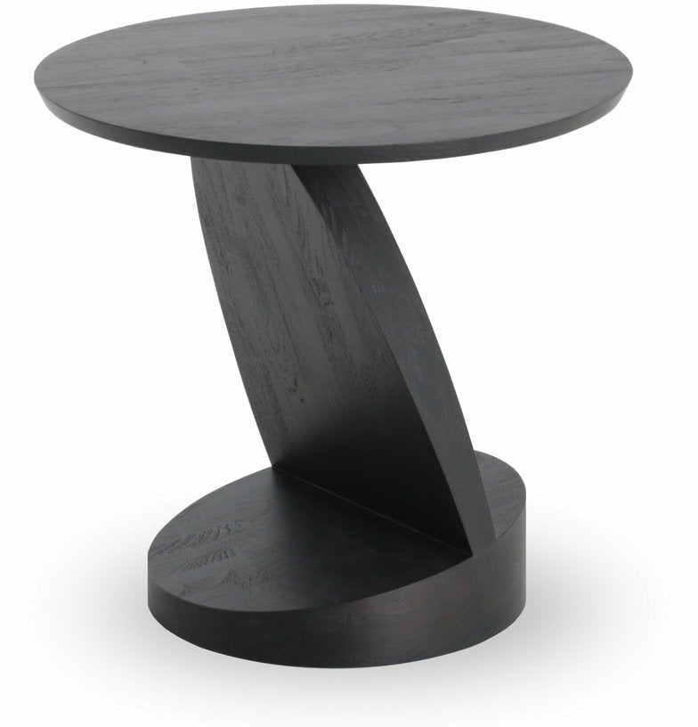 Table d'appoint noire en teck Oblic - Ethnicraft Accessories - The Cool Republic