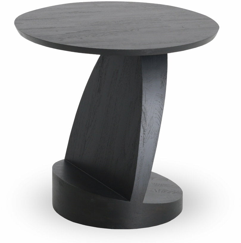 Table d'appoint noire en teck Oblic - Ethnicraft Accessories - The Cool Republic