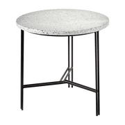 Table d'appoint noire et grise en terrazzo et métal 40 x 40 cm A. Sciortino - Serax - The Cool Republic