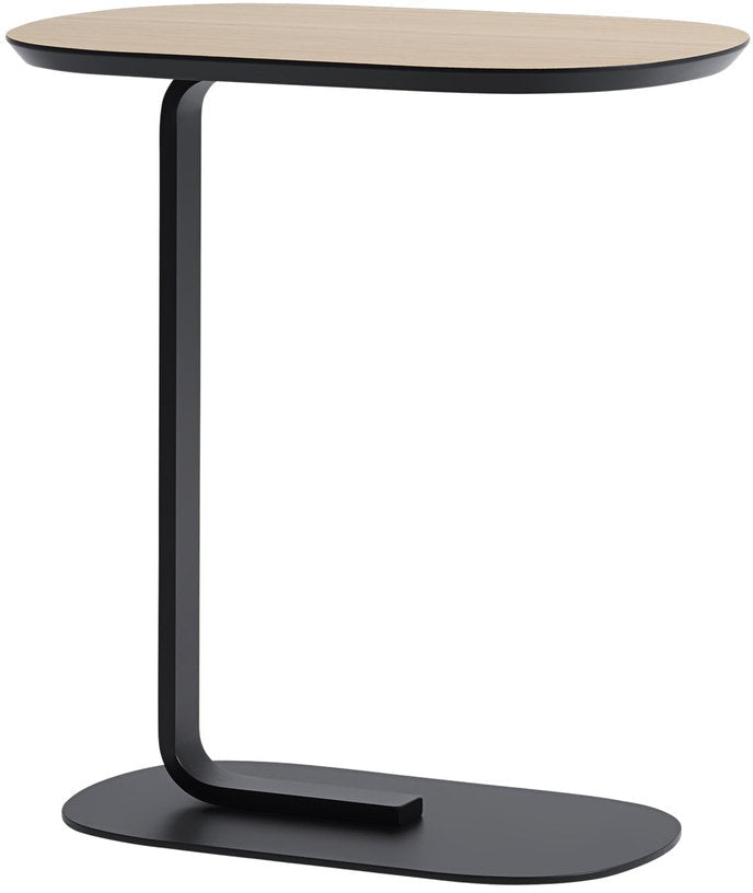 Table d'appoint noire plateau en chêne Relate - Muuto - The Cool Republic