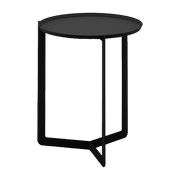 Table d'appoint noire Round 1 - Meme Design - The Cool Republic