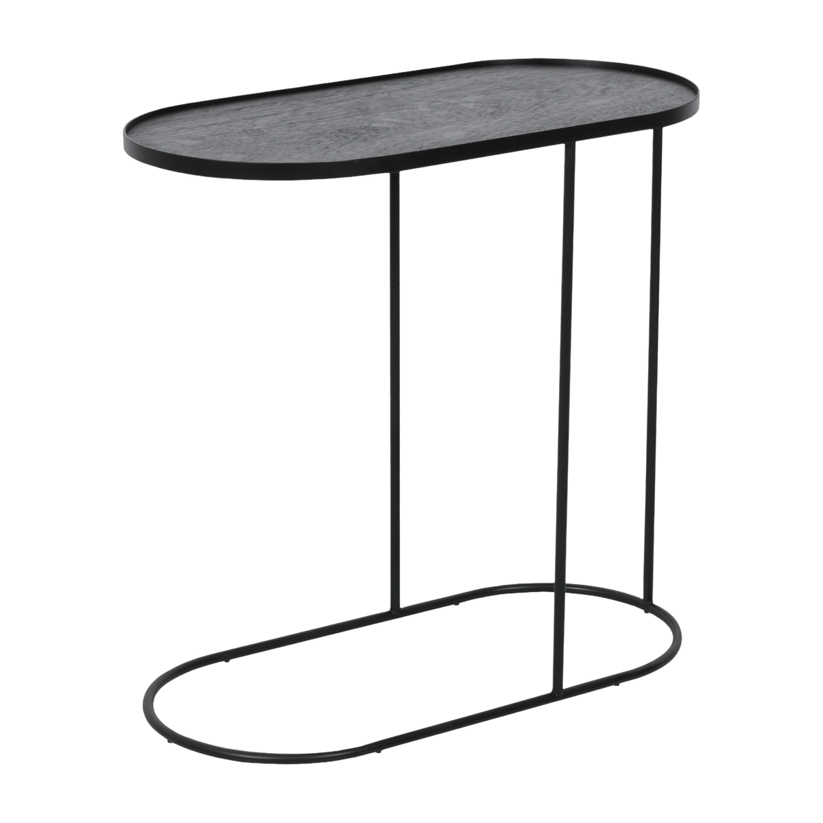 Table d'appoint oblong en métal à plateau M - Ethnicraft Accessories - The Cool Republic