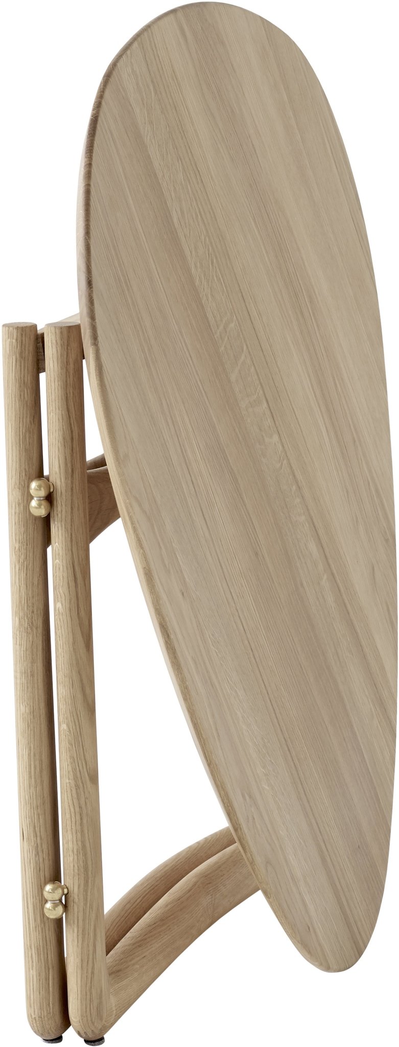 Table d'appoint pliable en chêne marron Drop Leaf HM5 - &tradition - The Cool Republic
