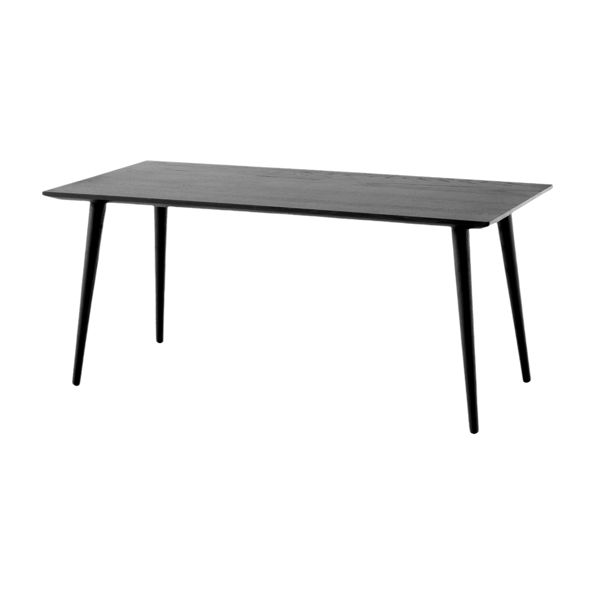 Table d'appoint rectangulaire en chêne massif laqué noir 110x50x48 cm In Between SK23 - &tradition - The Cool Republic
