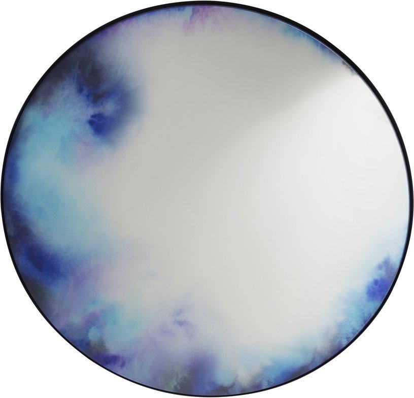 Table d'appoint ronde aquarelle bleu et violet 40 Francis - Petite Friture - The Cool Republic