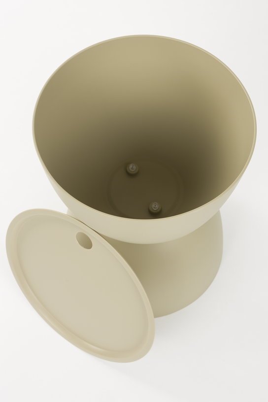 Table d'appoint ronde beige 34x45cm Nora - The Cool Republic - The Cool Republic