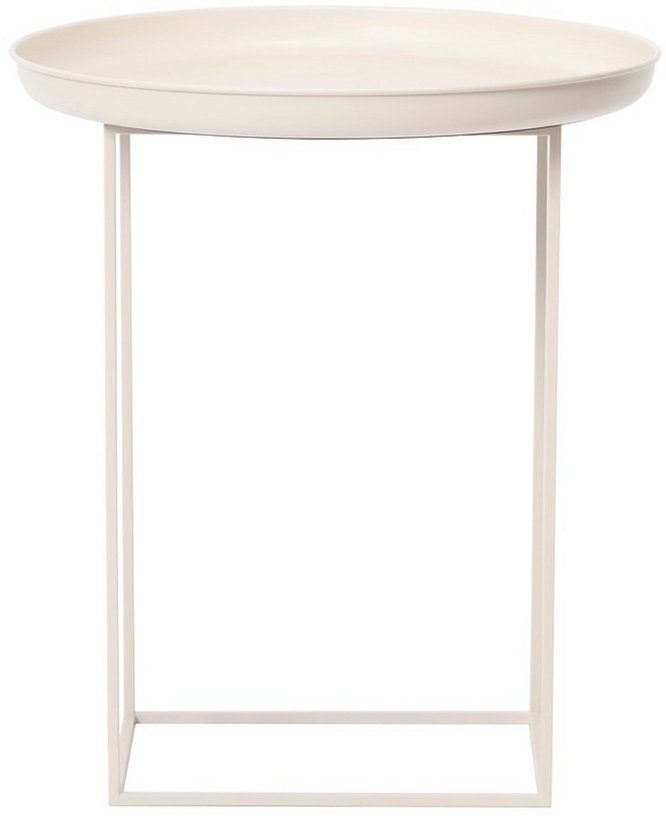 Table d'appoint ronde en acier blanc 45 cm Duke - NORR11 - The Cool Republic