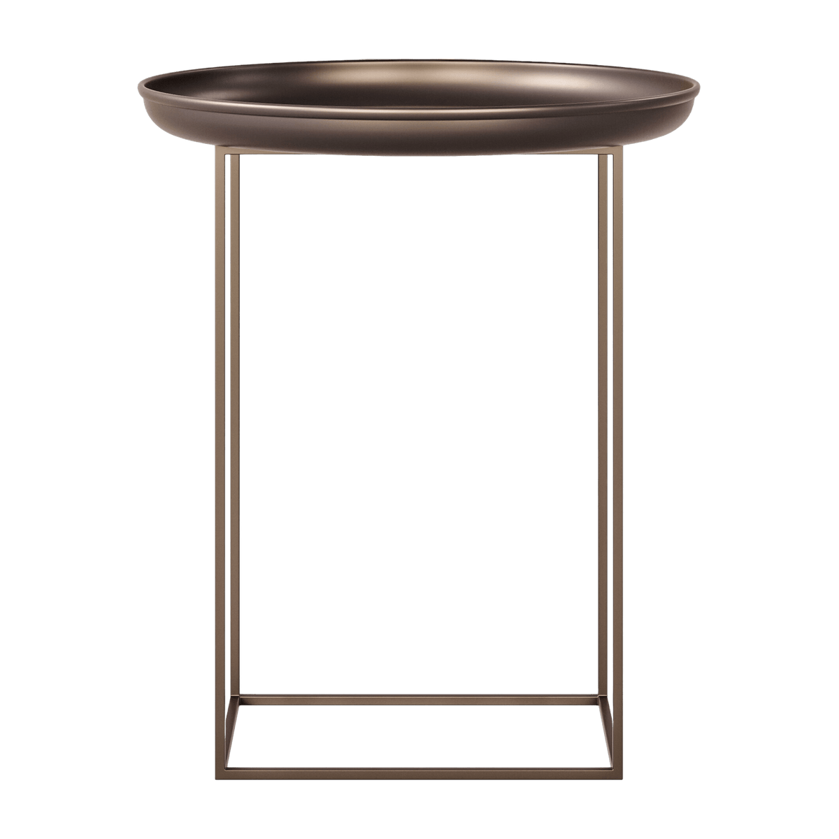 Table d'appoint ronde en acier bronze 45 cm Duke - NORR11 - The Cool Republic