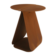 Table d'appoint ronde en acier corten Youmy - Mlle Jo - The Cool Republic
