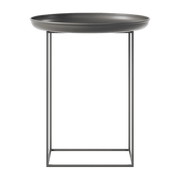Coffee table ronde in black steel 45 cm Duke - NORR11 - The Cool Republic