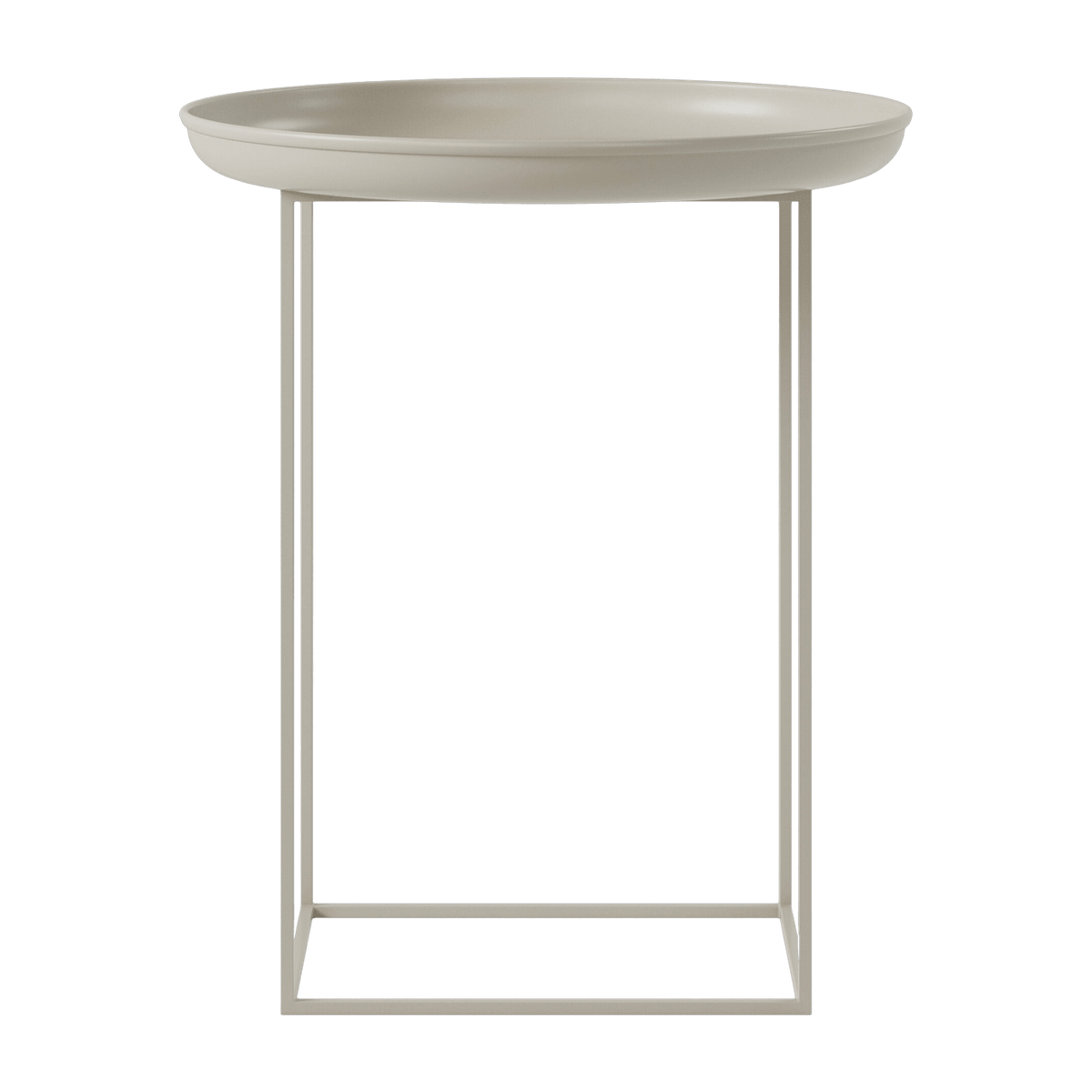 Table d'appoint ronde en acier gris pierre 45 cm Duke - NORR11 - The Cool Republic