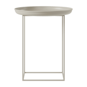 Coffee table ronde in stone grey steel 45 cm Duke - NORR11 - The Cool Republic
