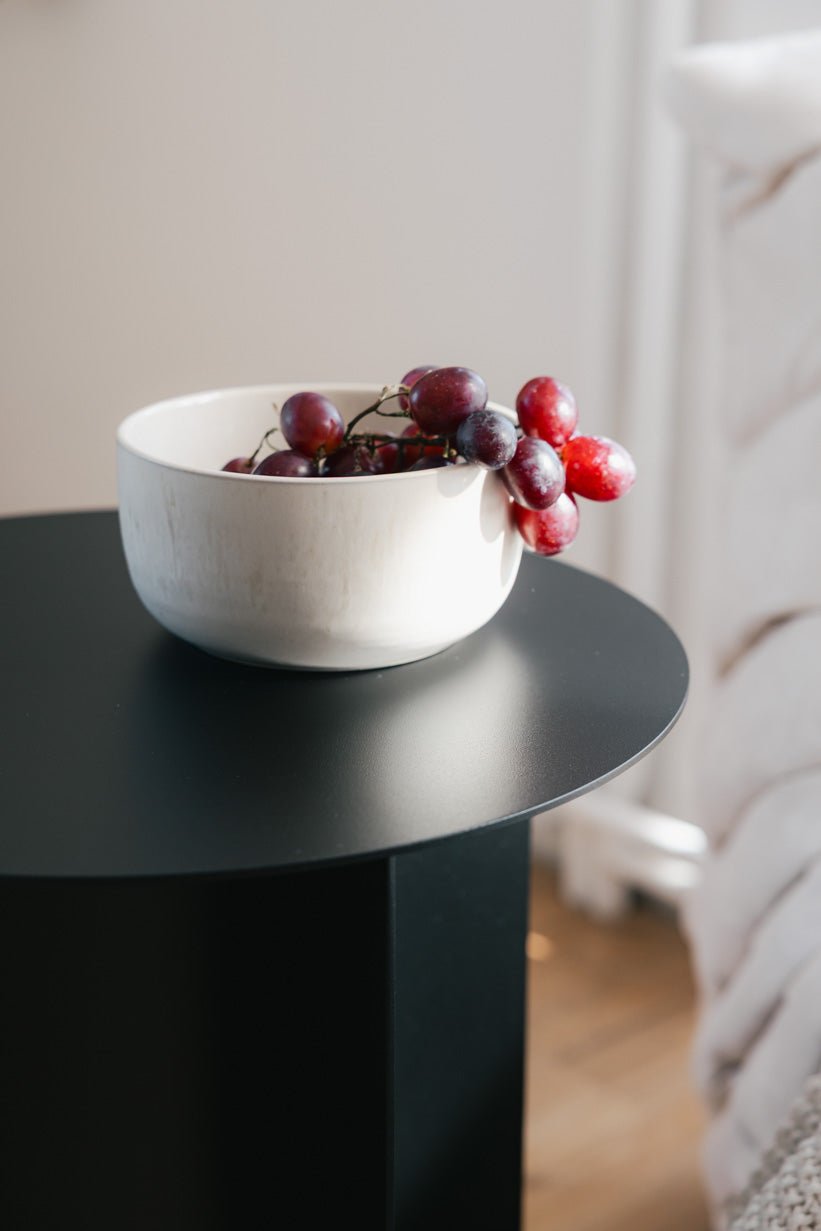 Table d'appoint ronde en acier noir 40x50cm Yaro - Metallbude - The Cool Republic