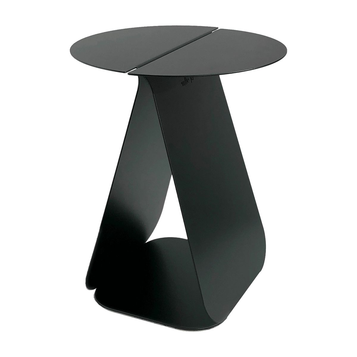 Table d'appoint ronde en acier noir mat Youmy - Mlle Jo - The Cool Republic