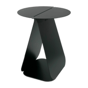 Table d'appoint ronde en acier noir mat Youmy - Mlle Jo - The Cool Republic