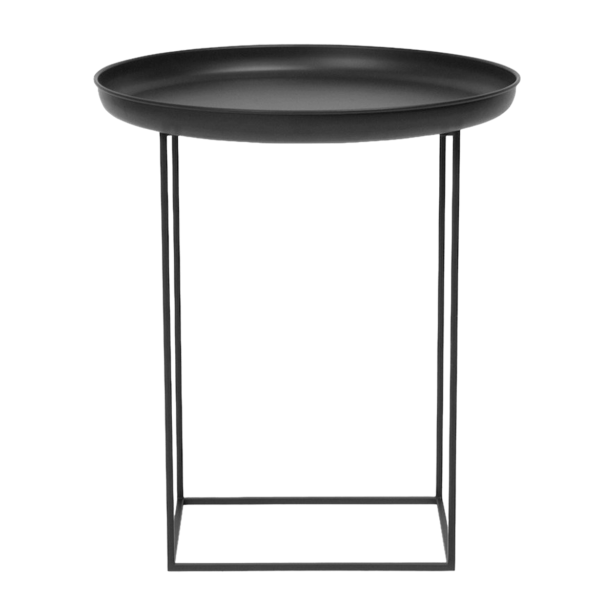Table d'appoint ronde en acier noire 45 cm Duke - NORR11 - The Cool Republic