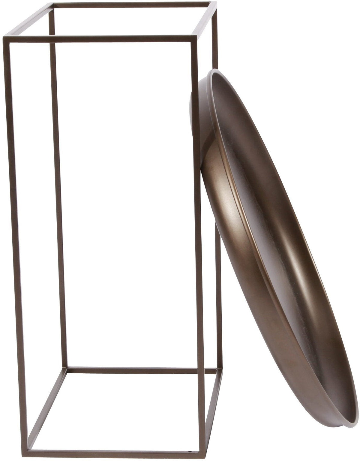 Table d'appoint ronde en acier noire 45 cm Duke - NORR11 - The Cool Republic