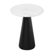 Table d’appoint ronde en acier noire 50 x 60 cm Cone - Versmissen - The Cool Republic