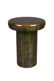 Table d'appoint ronde en bois de manguier vert 35 x 45 cm Mush - Dutchbone - The Cool Republic