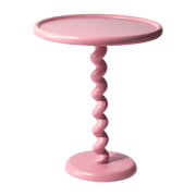 Table d'appoint rose laquée Twister - Pols Potten - The Cool Republic