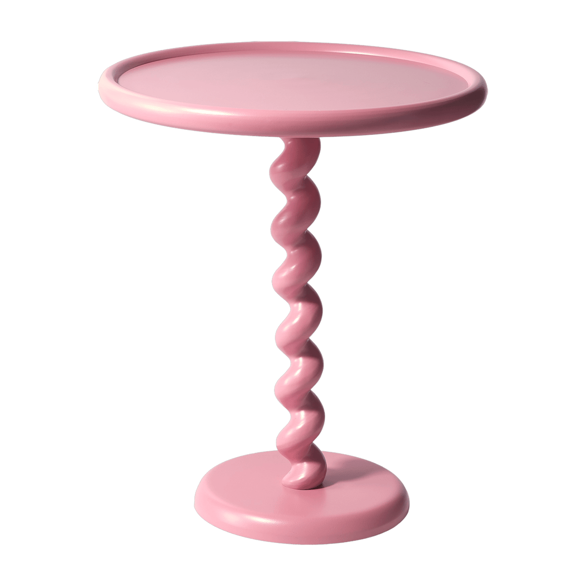 Table d'appoint rose laquée Twister - Pols Potten - The Cool Republic
