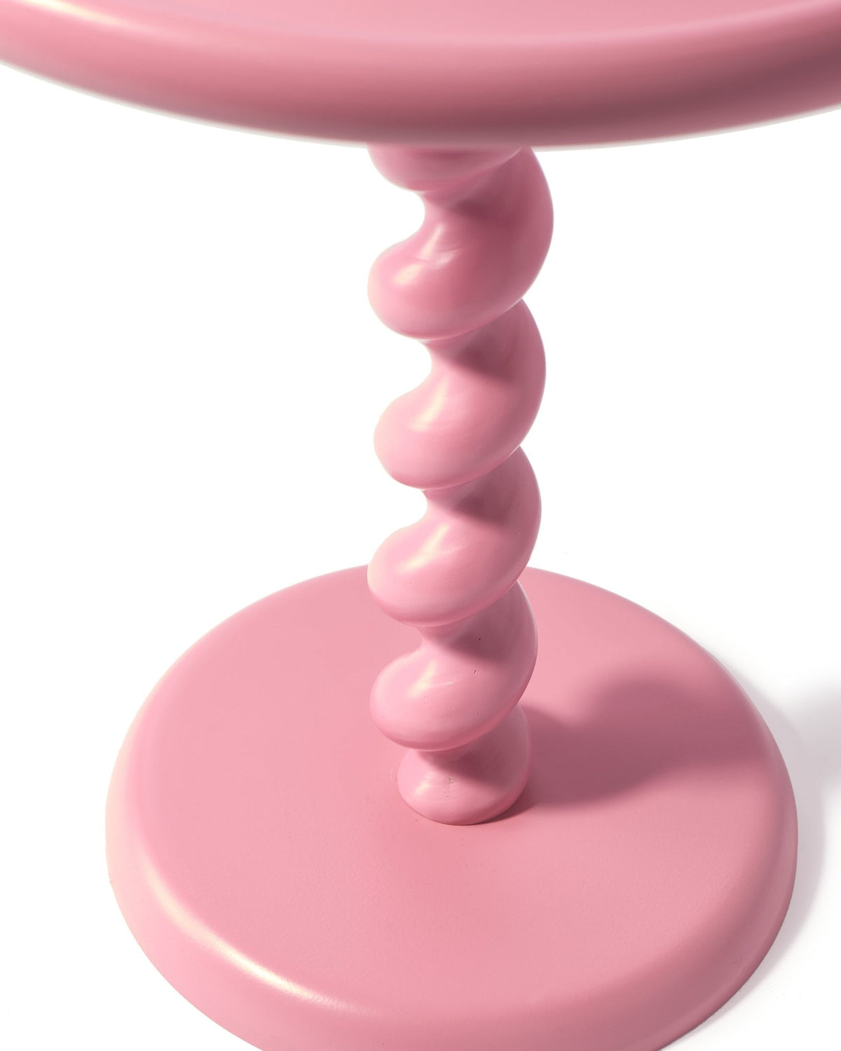 Table d'appoint rose laquée Twister - Pols Potten - The Cool Republic