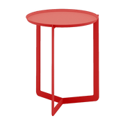 Table d'appoint rouge Round 1 - Meme Design - The Cool Republic