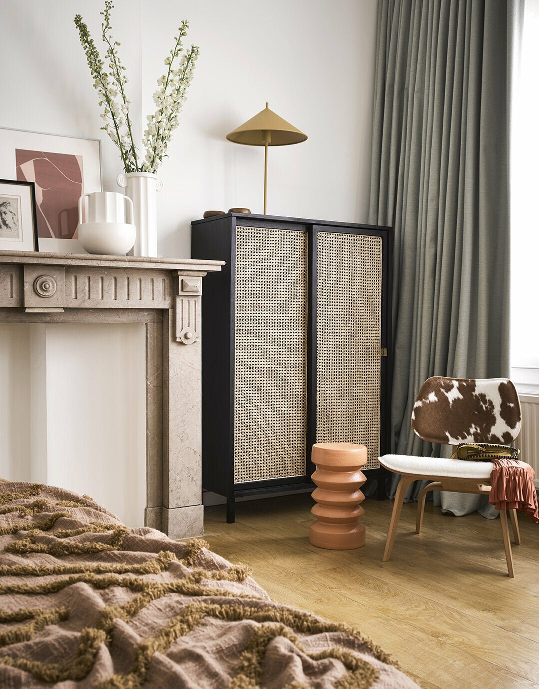 Table d'appoint terracotta en grès - HKliving - The Cool Republic
