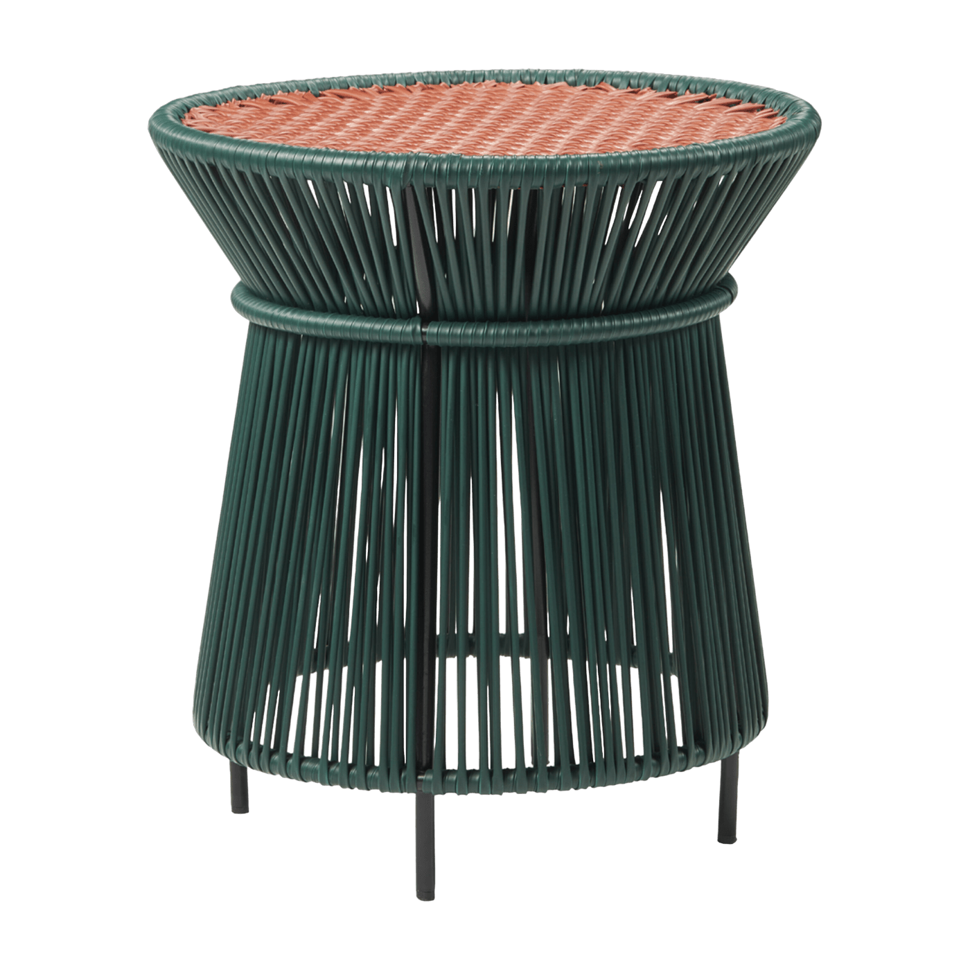 Table d'appoint verte et marron Caribe - Ames - The Cool Republic