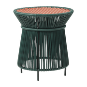 Table d'appoint verte et marron Caribe - Ames - The Cool Republic
