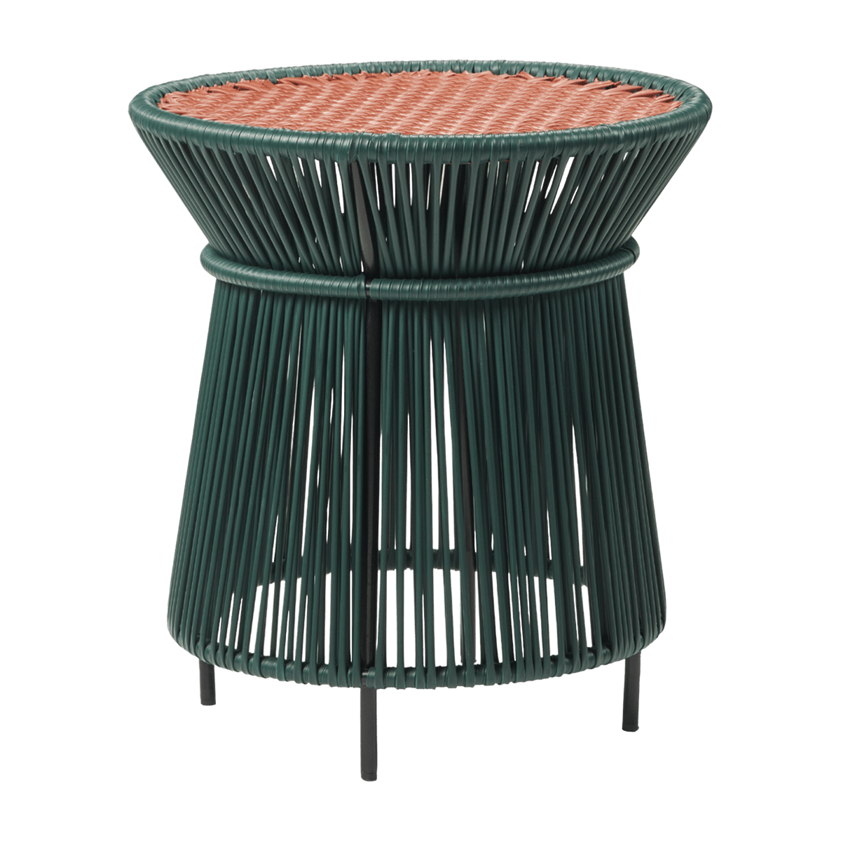 Table d'appoint verte et marron Caribe - Ames - The Cool Republic