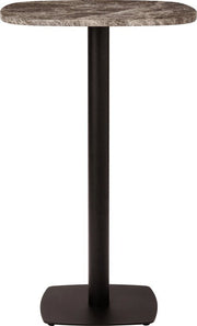 Table de bar en acier noir et plateau en marbre 68x109cm Gather - Umage - The Cool Republic