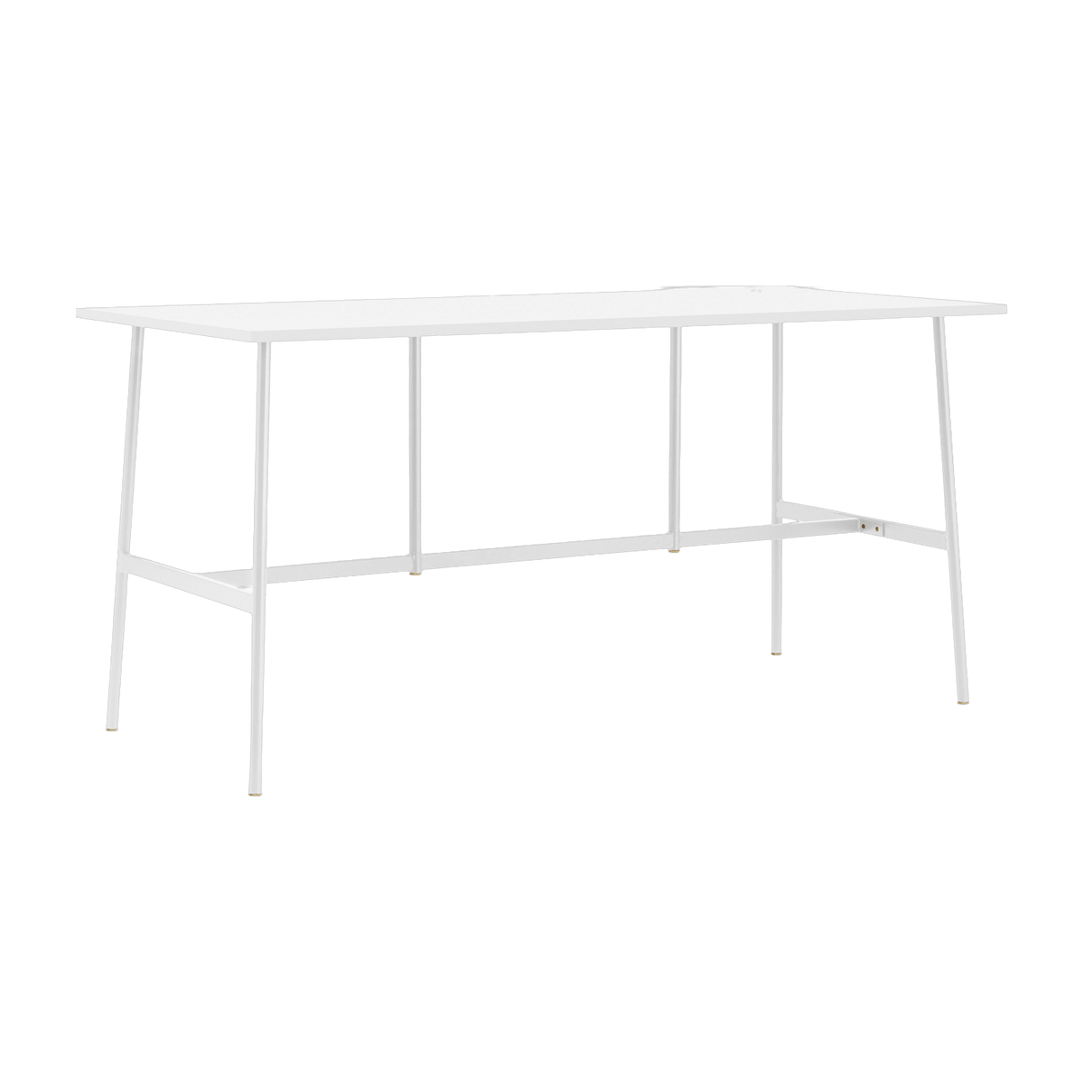 Union white brass and laminate bar table 190 x 90 cm - Normann Copenhagen - The Cool Republic