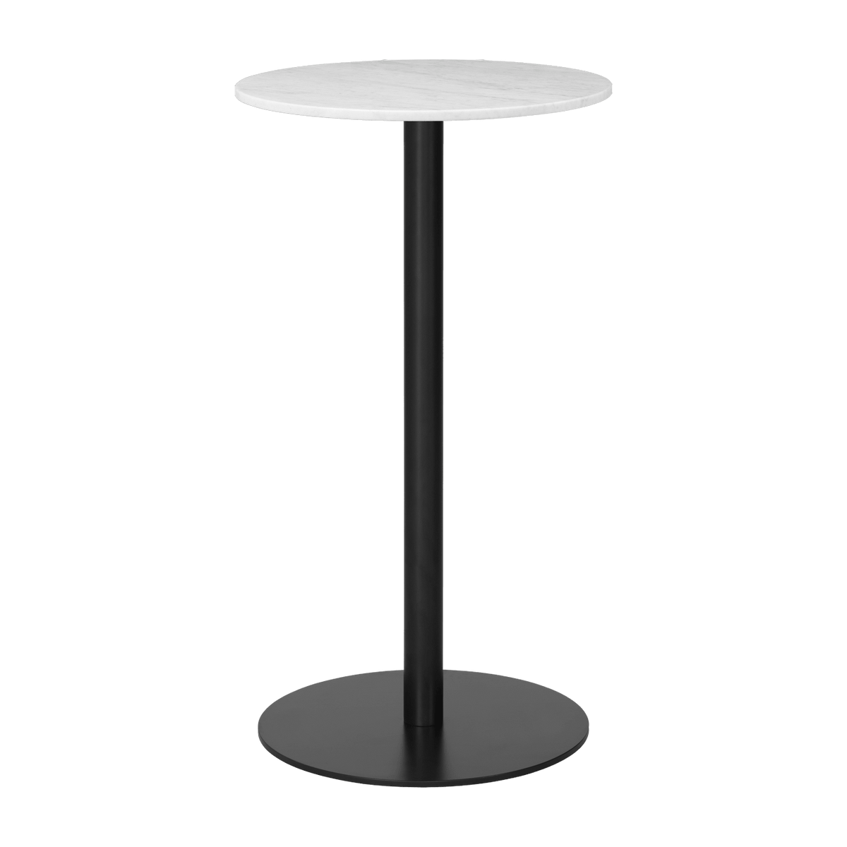 Table de bar ronde en marbre blanc 60 cm Gubi 1.0 - Gubi - The Cool Republic