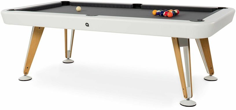 Table de billard 8ft blanche pour intérieur Diagonal - RS Barcelona - The Cool Republic