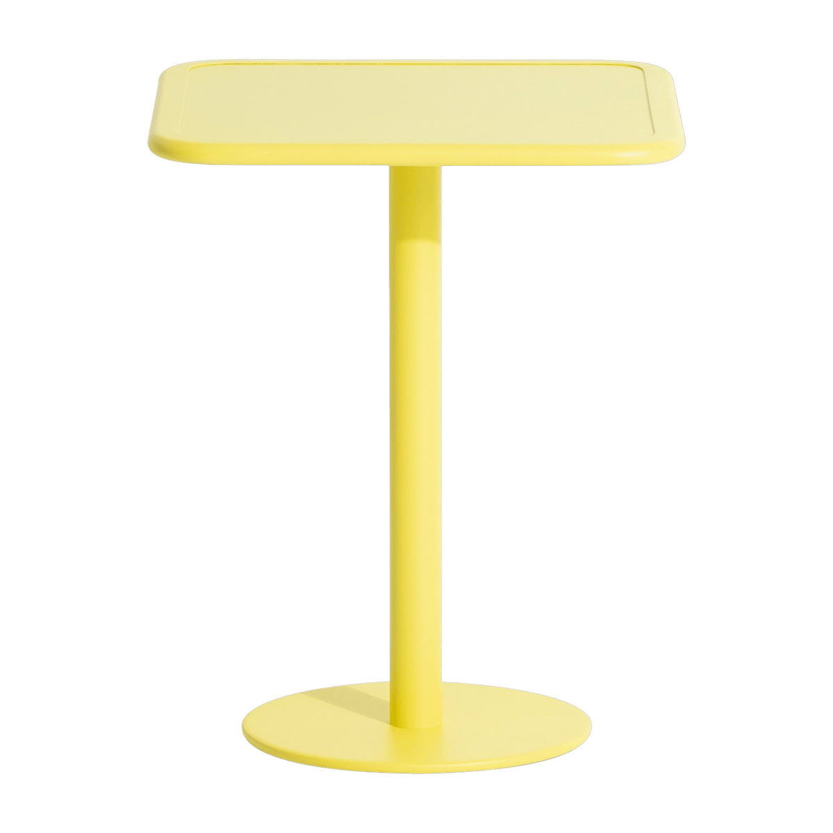 Table de bistrot carrée outdoor jaune Week end - Petite friture - The Cool Republic