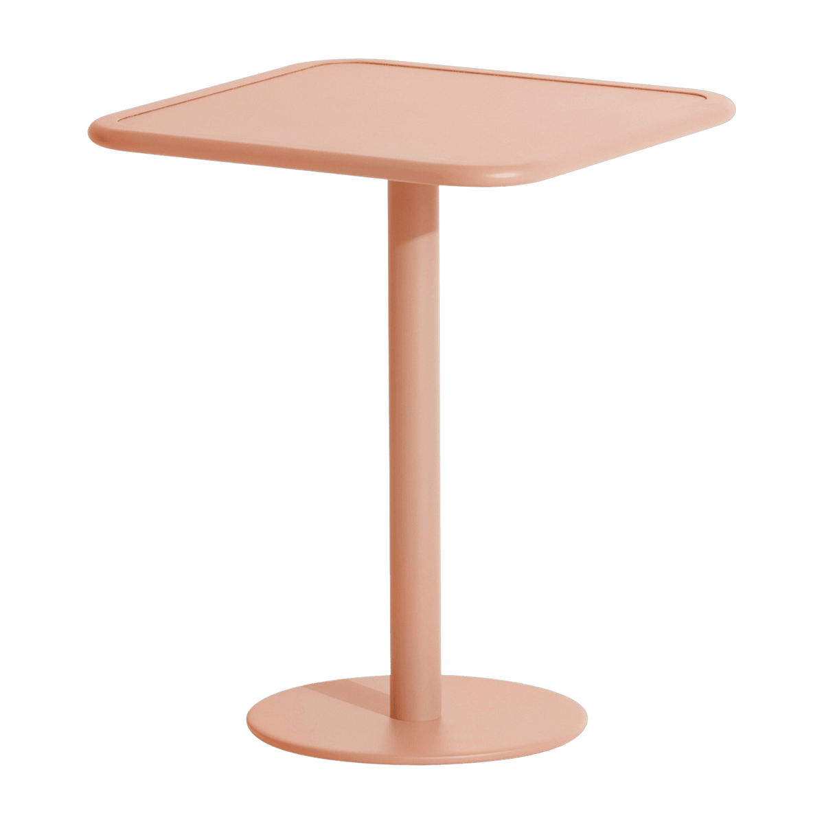 Table de bistrot carrée outdoor rose blush Week end - Petite friture - The Cool Republic