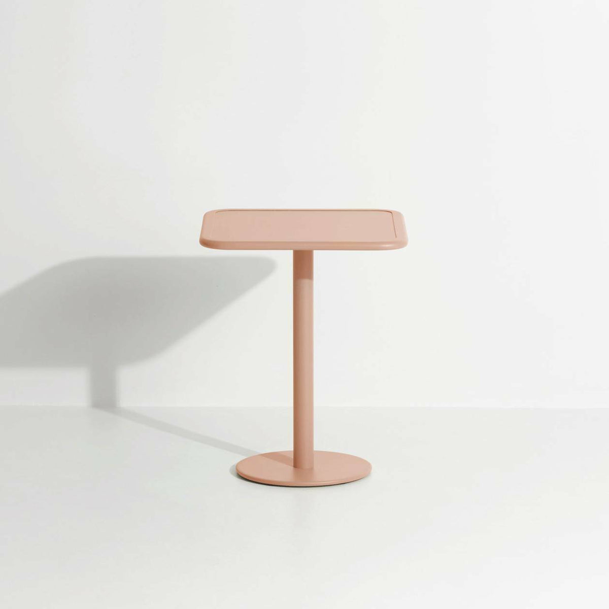 Table de bistrot carrée outdoor rose blush Week end - Petite friture - The Cool Republic