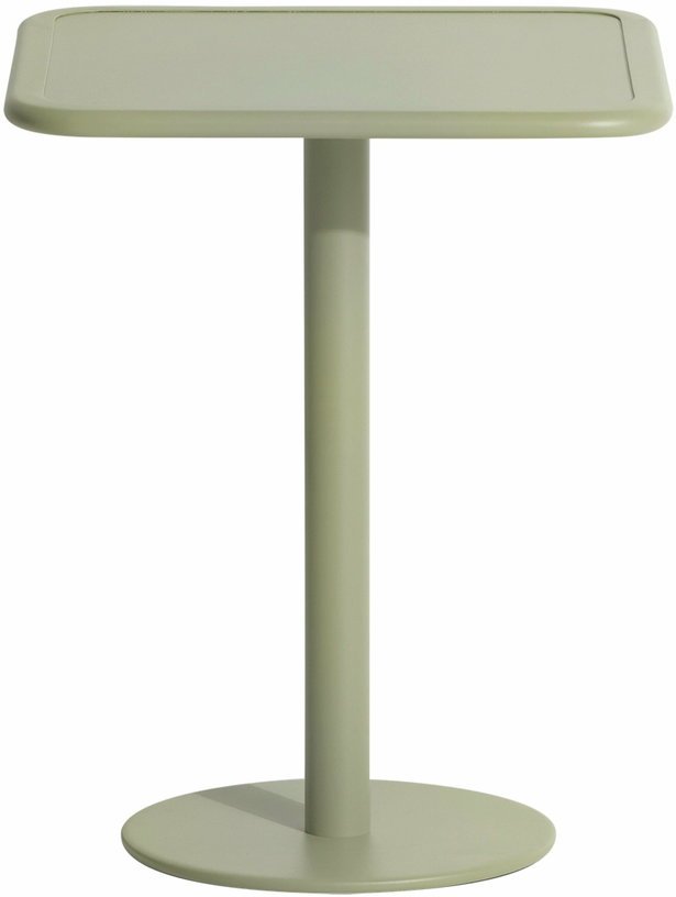 Table de bistrot carrée outdoor vert jade Week end - Petite friture - The Cool Republic
