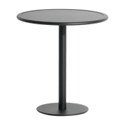 Table de bistrot ronde outdoor noire Week end - Petite friture - The Cool Republic