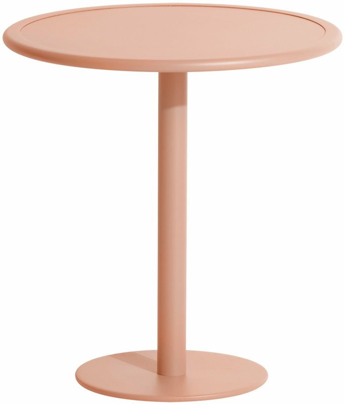 Table de bistrot ronde outdoor rose blush Week end - Petite friture - The Cool Republic