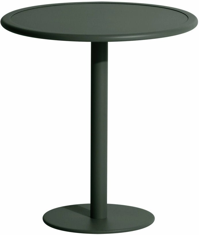 Table de bistrot ronde outdoor vert bouteille Week end - Petite friture - The Cool Republic