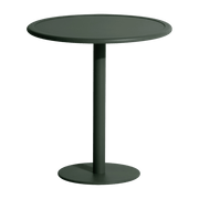 Table de bistrot ronde outdoor vert bouteille Week end - Petite friture - The Cool Republic