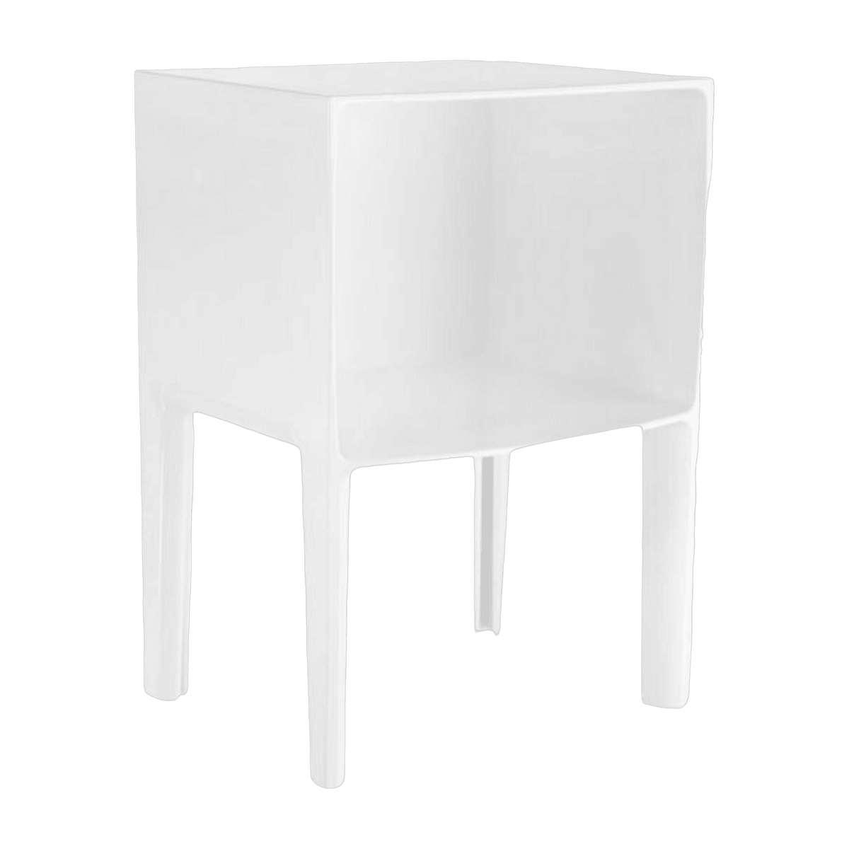 Table de chevet blanc Ghost buster piccolo - Kartell - The Cool Republic