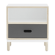 Table de chevet blanche et grise Bedside Grey - Normann Copenhagen - The Cool Republic