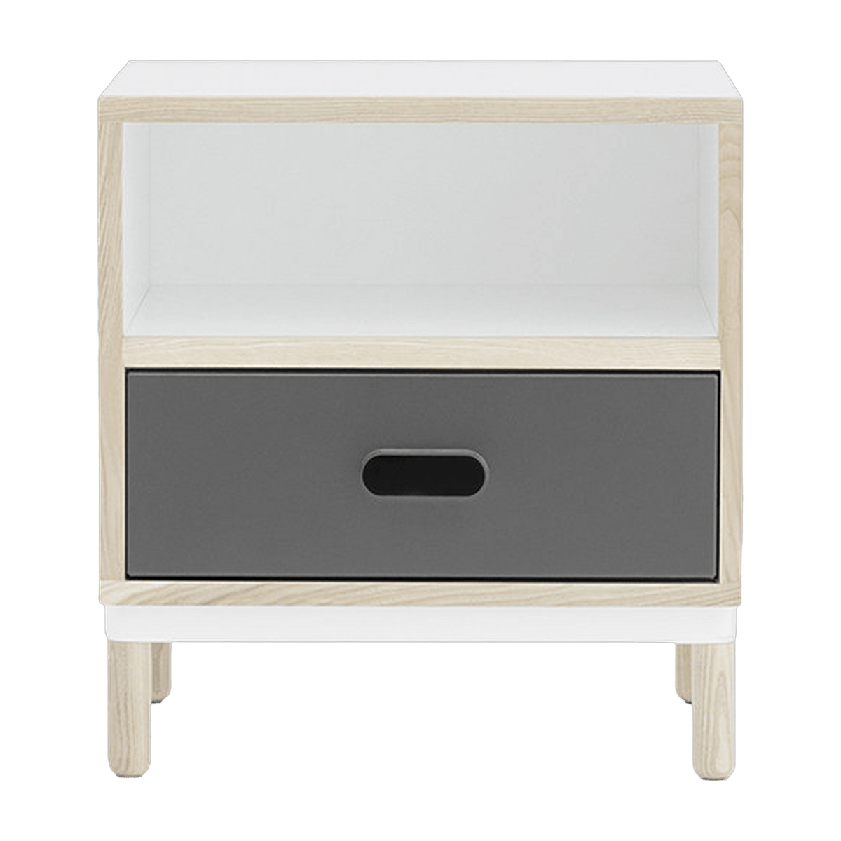 Table de chevet blanche et grise Bedside Grey - Normann Copenhagen - The Cool Republic