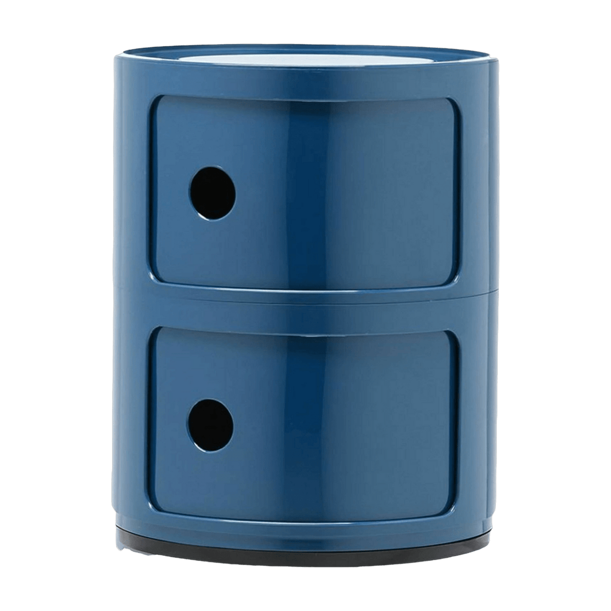 Table de chevet bleu 2 tiroirs Componibili - Kartell - The Cool Republic