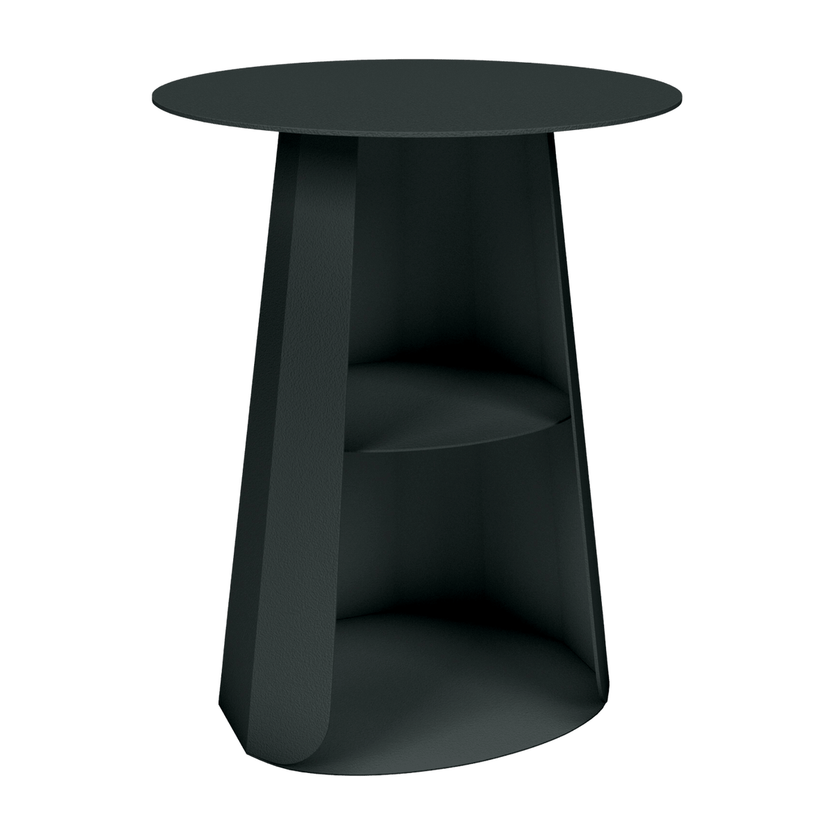 Table de chevet en acier anthracite 39 cm Ankara - Matière Grise - The Cool Republic