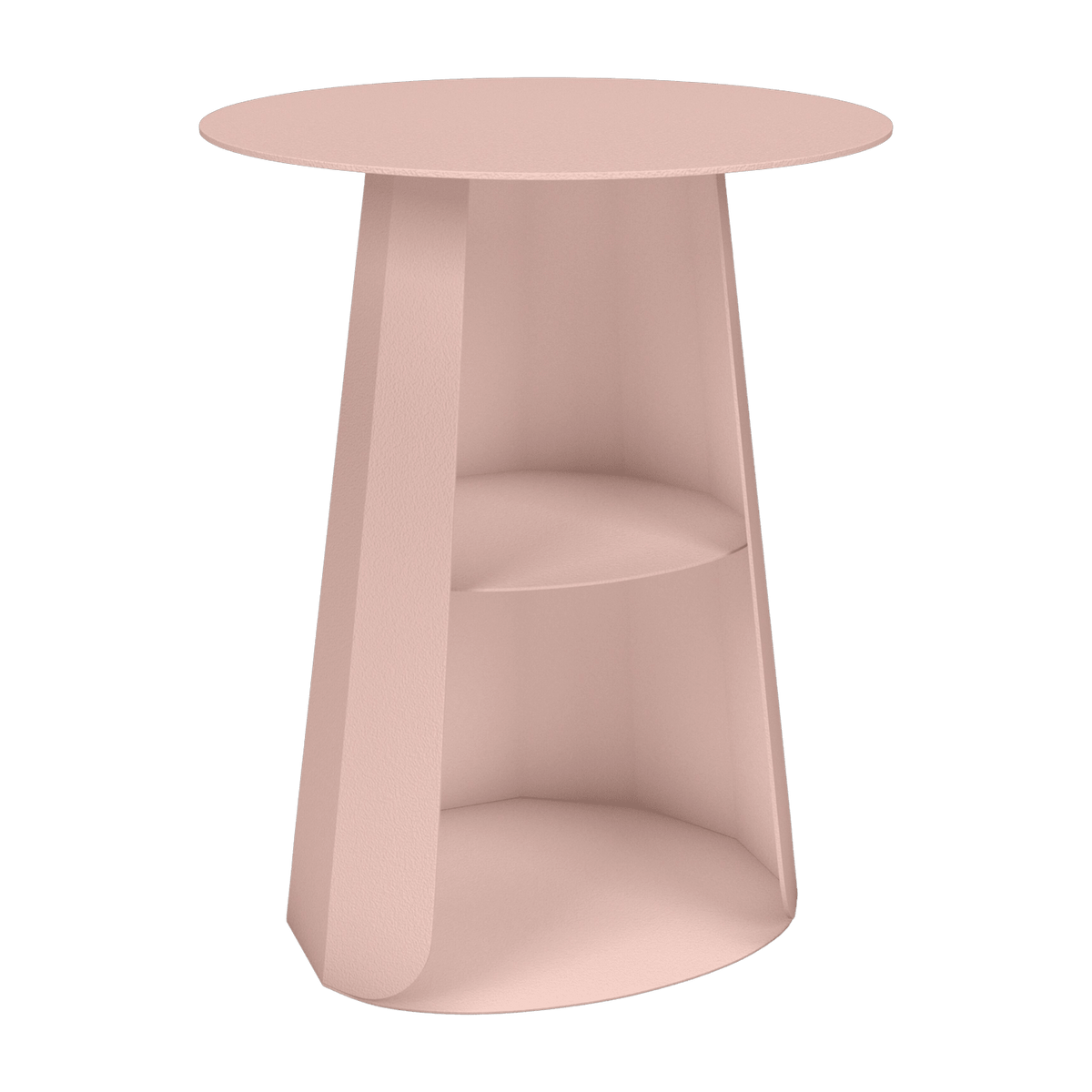 Table de chevet en acier baby pink 39 cm Ankara - Matière Grise - The Cool Republic